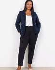 Stretch-Blazer in Navy PLUS SIZE