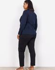 Stretch-Blazer in Navy PLUS SIZE