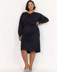 Plus Size Banu Rock in Schwarz