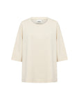 Shirt mit Dreiviertel-Ärmeln in Creme