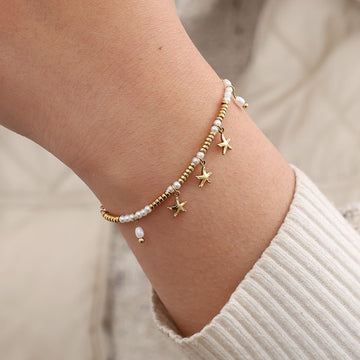 Seestern-Armband mit Perlen