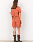 Blusenshirt mit V-Ausschnitt in Peach