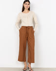 Leinenhose in Braun