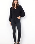 Jeans 10B in Schwarz-Grau