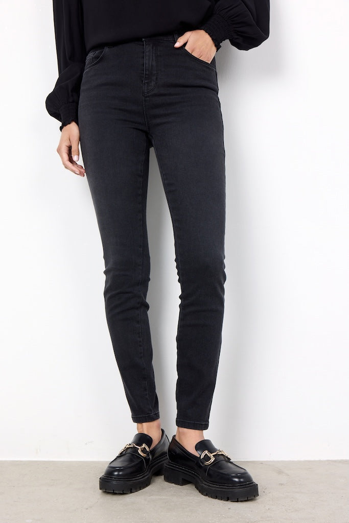 Jeans 10B in Schwarz-Grau
