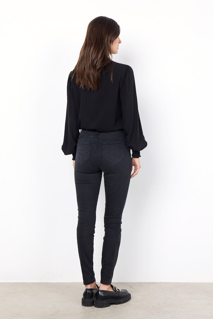 Jeans 10B in Schwarz-Grau
