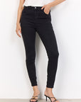 Jeans 10B in Schwarz-Grau