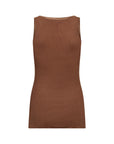 Geripptes Top in Toffee