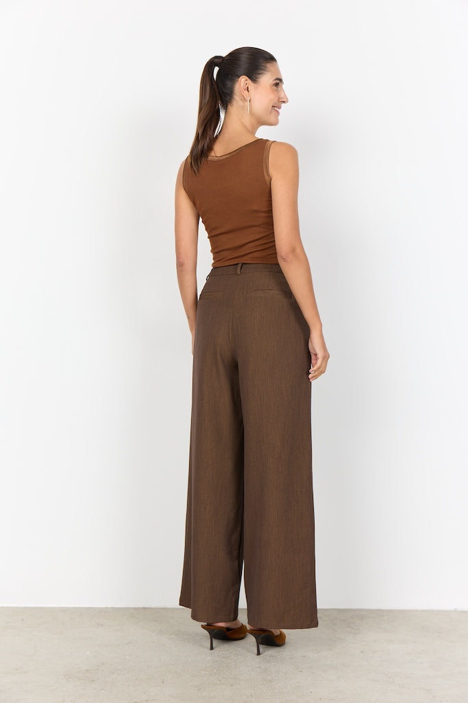 Geripptes Top in Toffee