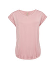 Shirt mit Rundausschnitt in Rosa