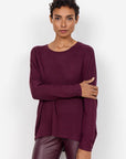 Pullover in Aubergine