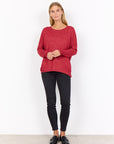 Pullover in Rot meliert