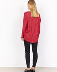 Pullover in Rot meliert
