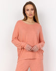 Pullover in peach-meliert