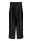 3/4 Hose mit Plisseestruktur in Schwarz