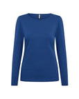 Basic Longshirt in Blau