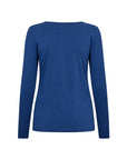Basic Longshirt in Blau