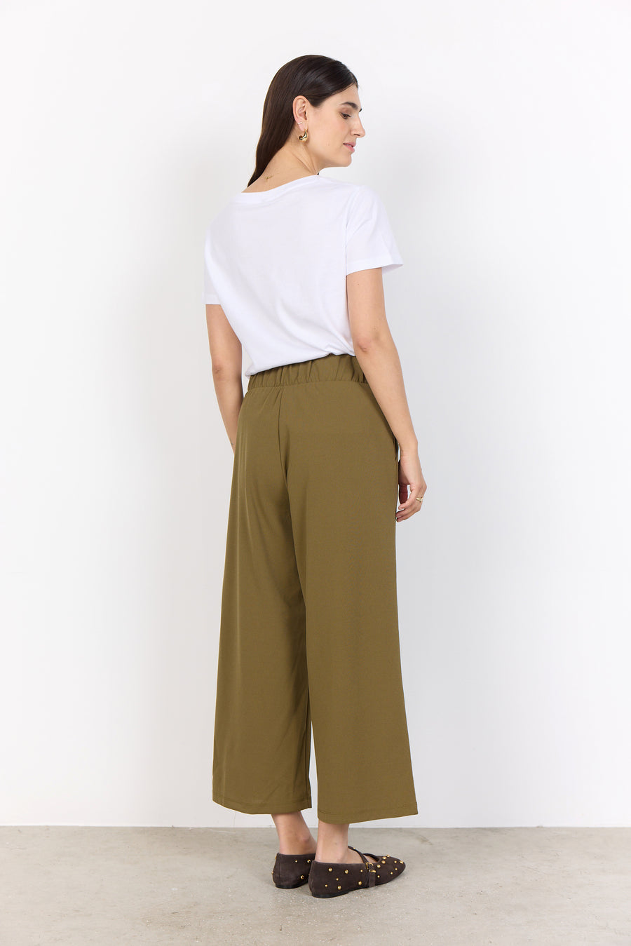 Schicke 7/8 Culotte in Olive