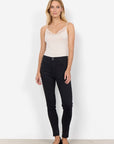 Top mit Spitze in Creme