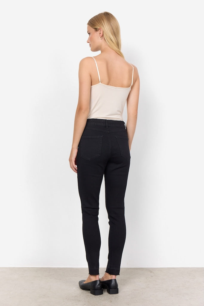 Top mit Spitze in Creme