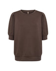 Banu Shirt mit gerafften Ärmeln in Braun
