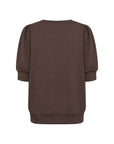 Banu Shirt mit gerafften Ärmeln in Braun