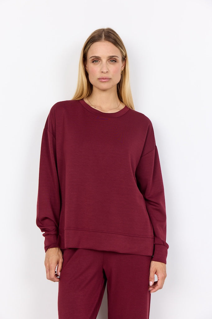 Banu Sweatshirt in bordeaux