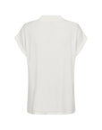 Shirt mit V-Ausschnitt in Weiß