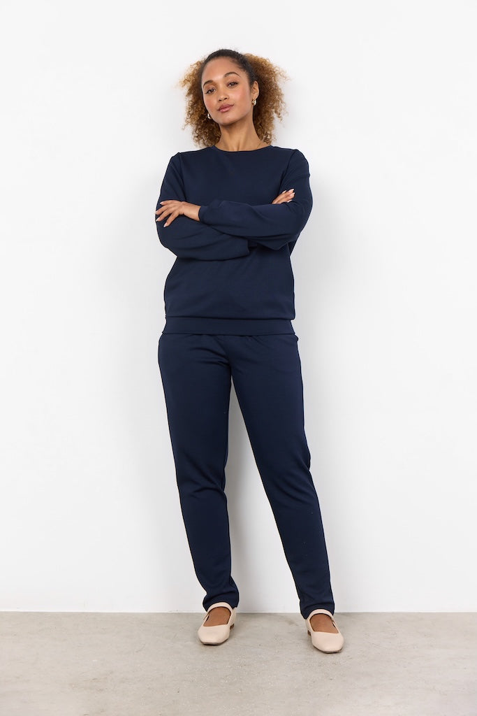 Basic Banu-Sweater in Navy