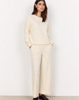 Basic Banu-Sweater in Creme