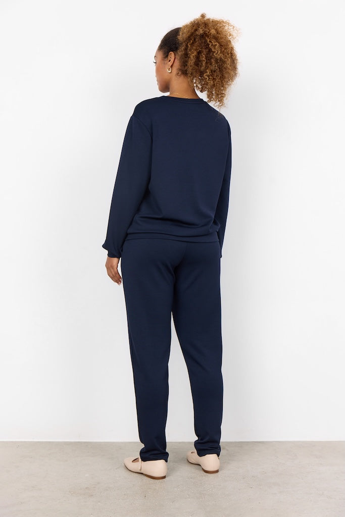 Basic Banu-Sweater in Navy