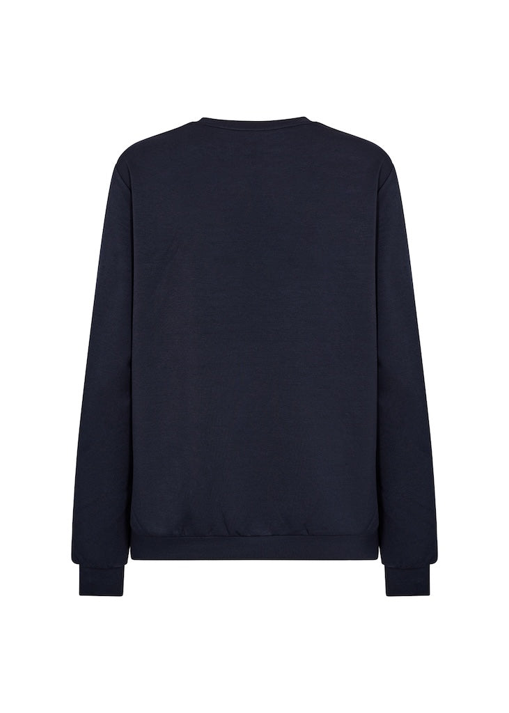 Basic Banu-Sweater in Navy