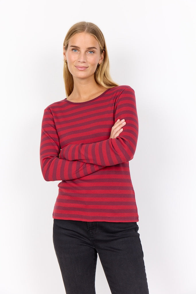 Langarmshirt mit Streifen