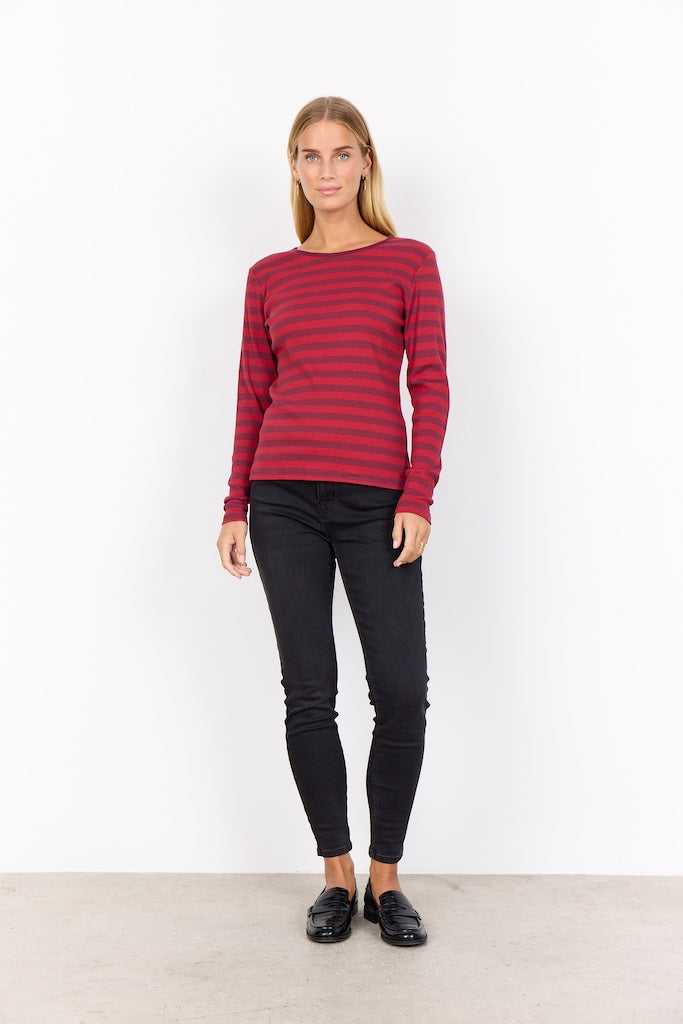 Langarmshirt mit Streifen