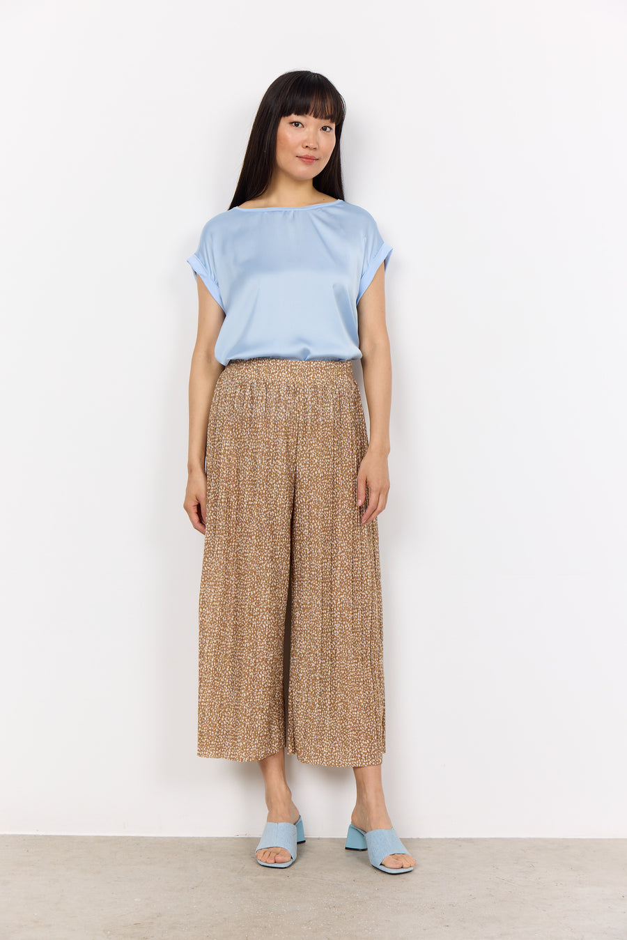 Plisseeculotte mit Tierprint