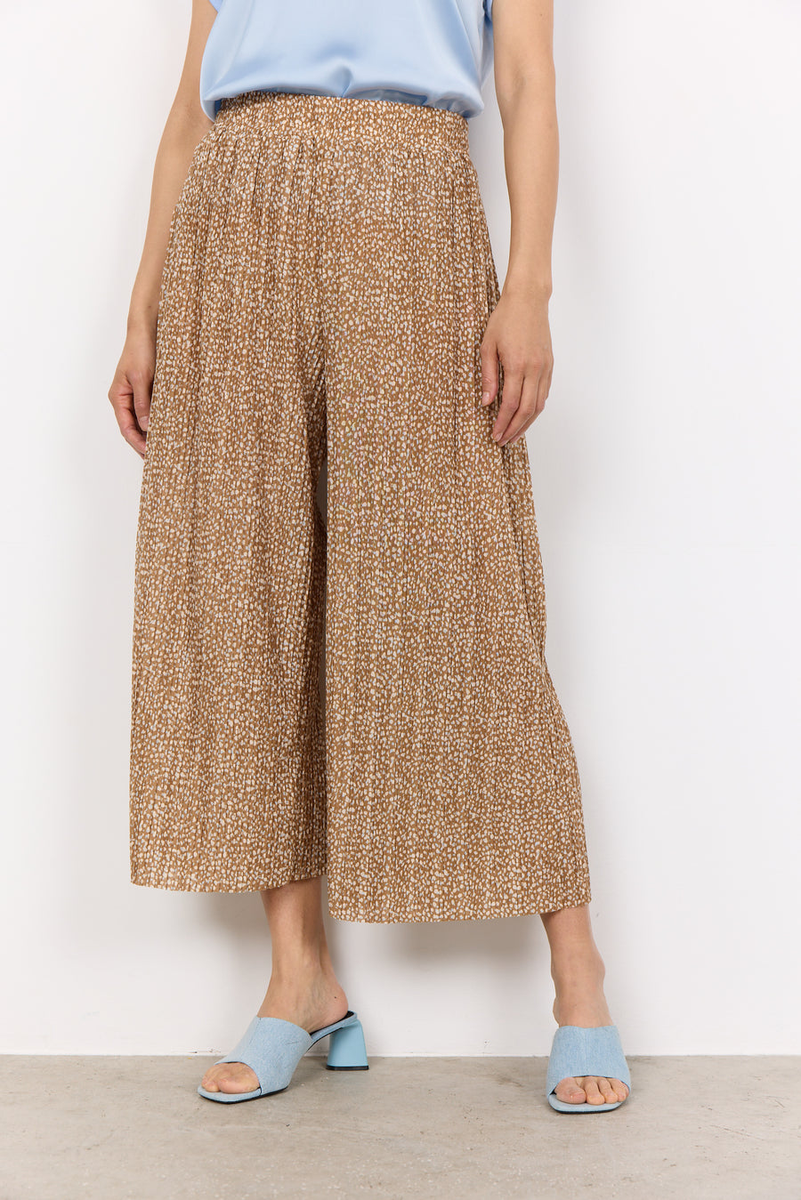 Plisseeculotte mit Tierprint