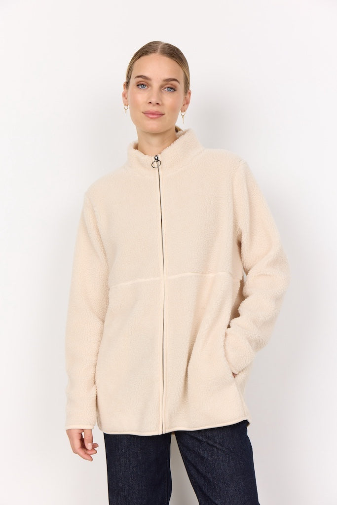 Teddyjacke in Creme