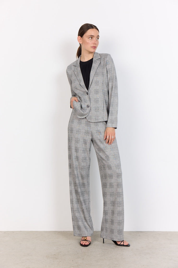 Basic Blazer mit Karomuster