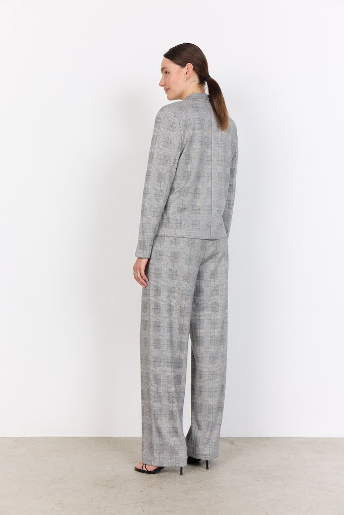 Basic Blazer mit Karomuster