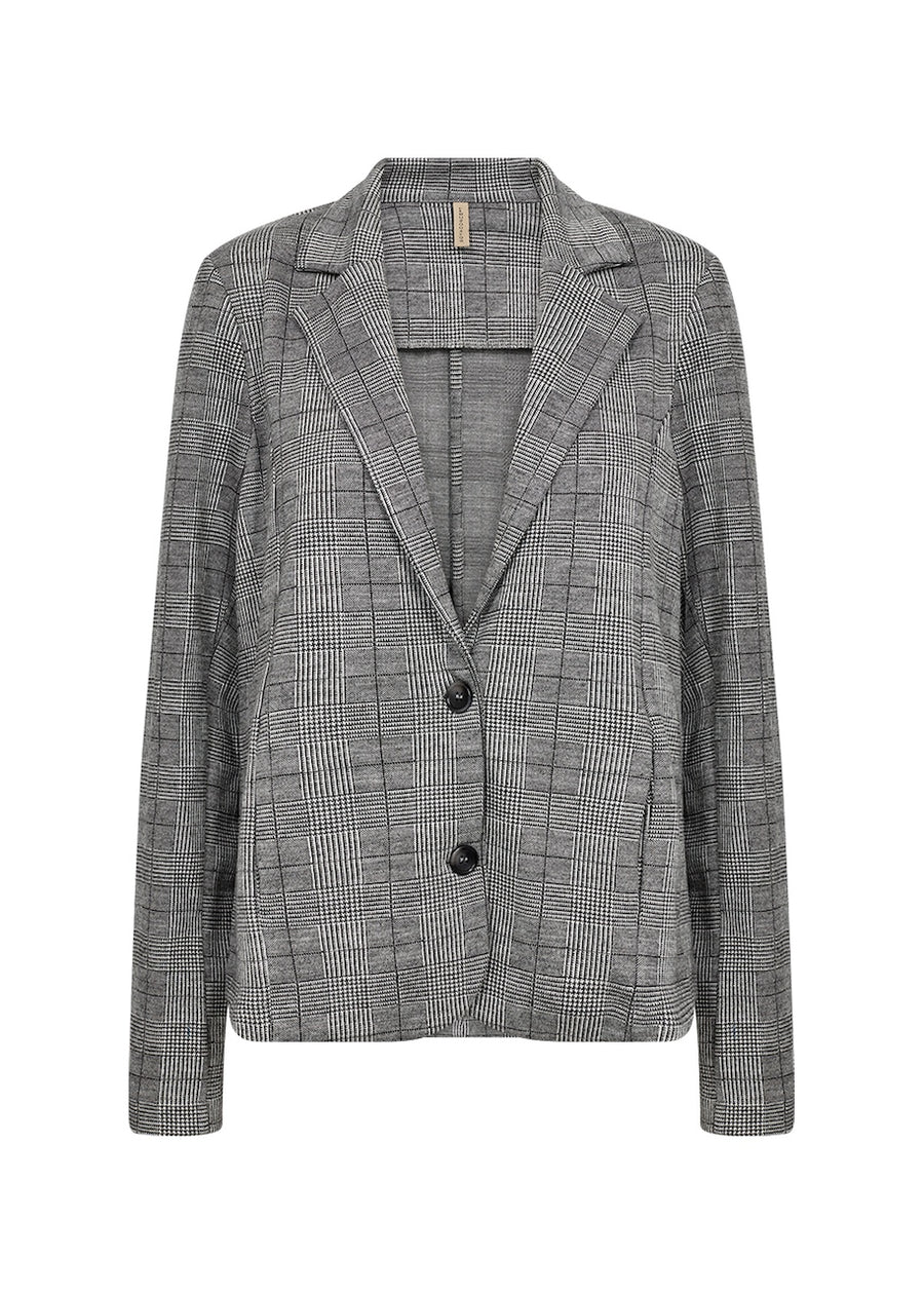 Basic Blazer mit Karomuster