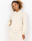 Banu Sweatshirtjacke in Creme