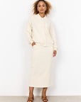 Banu Sweatshirtjacke in Creme