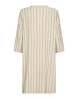 Nadelstreifen Tunika in Creme