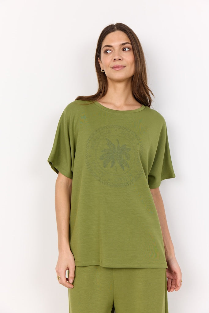 Banu Shirt mit Print in Grün