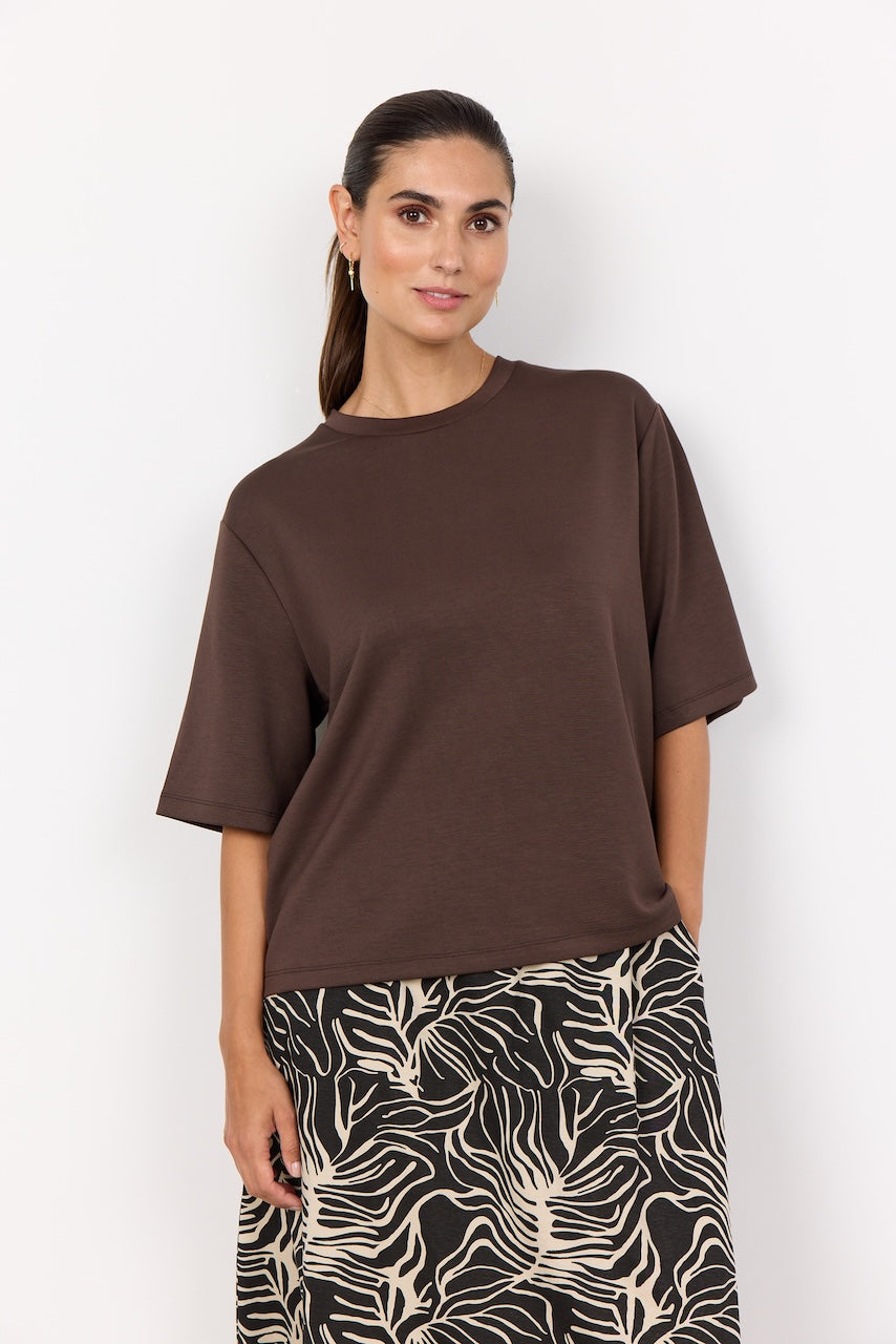 Banu Shirt mit 3/4 Ärmel in braun