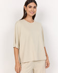 Banu Shirt mit 3/4 Ärmel in creme