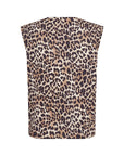 Shirt mit gekürzten Ärmeln im Leoprint