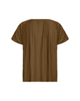 Plissee Shirt in Olive
