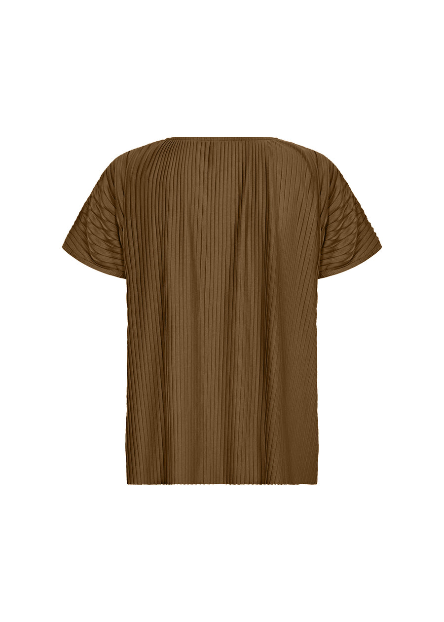 Plissee Shirt in Olive