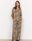 Banu Shirt mit 3/4 Ärmel mit Zebraprint